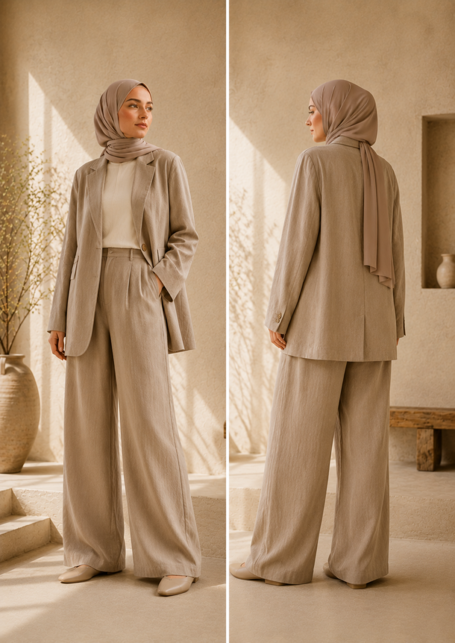 Tailored Linen Co-ord Set