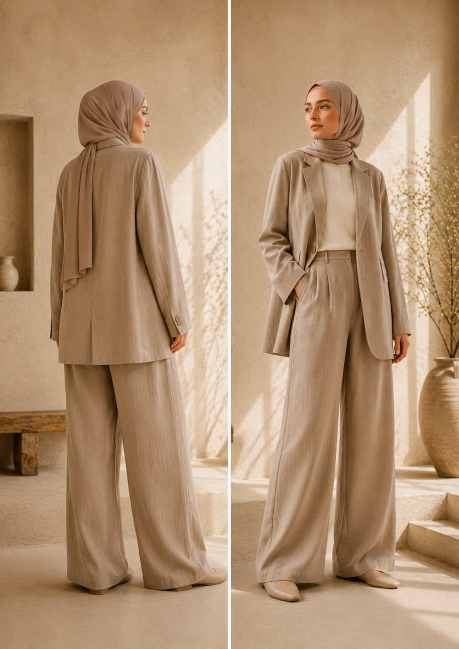 Tailored Linen Co-ord Set